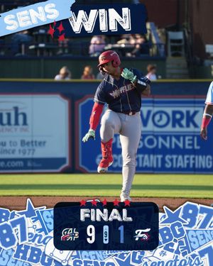 Image post by @HbgSenators on Twitter