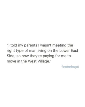 Image post by @overheardnewyork on Instagram