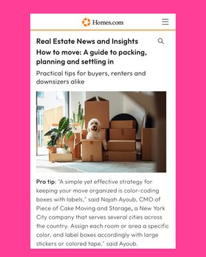 Image post by @pieceofcakemoving on Instagram