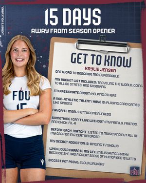 Image post by @FDUKnightsWVB on Twitter