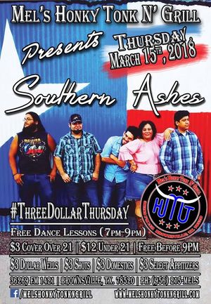 Image post by @SouthernAshesMusic on Facebook