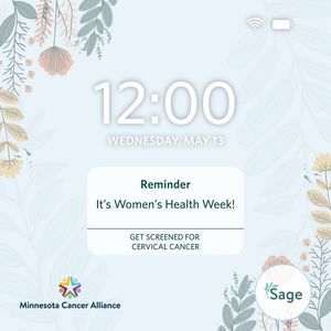 Image post by @mnhealth on Facebook