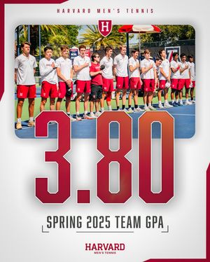 Image post by @harvardmenstennis on Instagram
