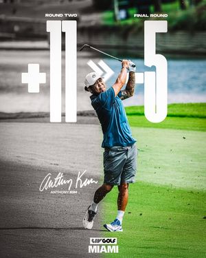 Image post by @livgolfleagueofficial on Facebook