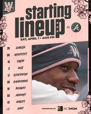 Image post by @Nationals on Twitter/X