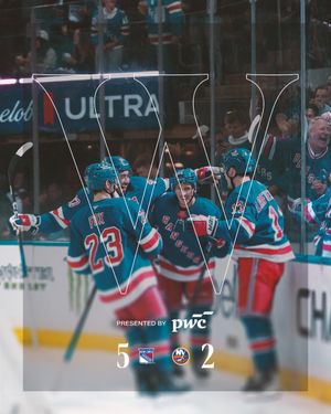 Image post by @NYRangers on Twitter/X