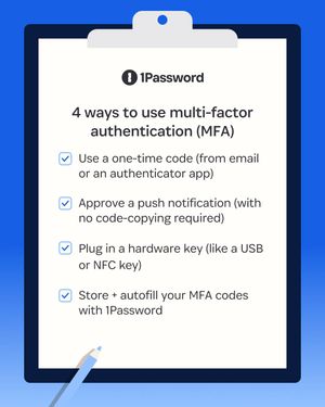Image post by @1password on Instagram