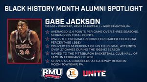 Image post by @RMUAthletics on Facebook