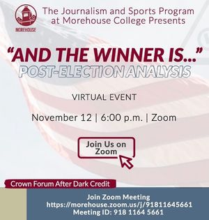 Image post by @morehousejournalism on Instagram