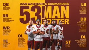 Image post by @Commanders on Twitter