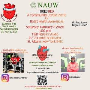 Image post by @NAUW Queens Branch on Facebook