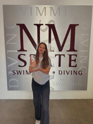 Image post by @nmstateswimdive on Instagram