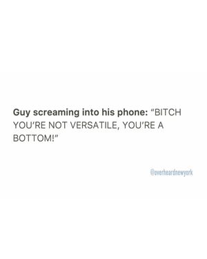Image post by @overheardnewyork on Instagram