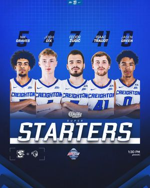 Image post by @Creighton Men's Basketball on Facebook