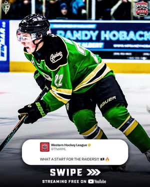 Image post by @westernhockeyleague on Instagram