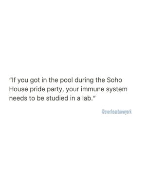Image post by @overheardnewyork on Instagram