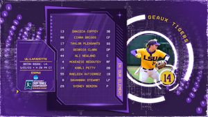 Image post by @LSUsoftball on Twitter