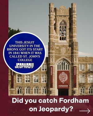 Image post by @fordhamuniversity on Instagram