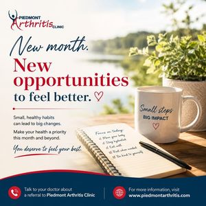 Image post by @PiedmontArthritisClinic on Facebook