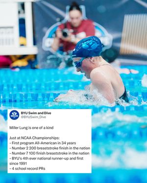 Image post by @byuswimdive on Instagram