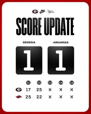 Image post by @UGAVolleyball on Twitter/X