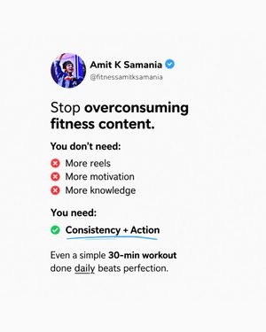 Image post by @fitnessamitksamania on Instagram