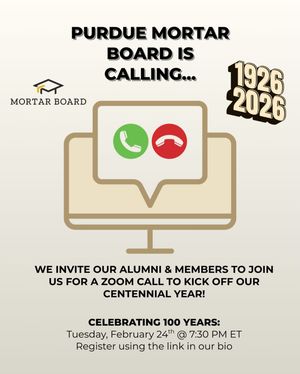 Image post by @purduemortarboard on Instagram