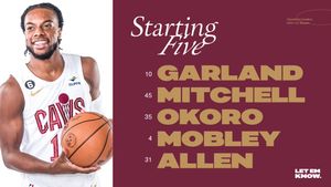 Image post by @cavs on Twitter