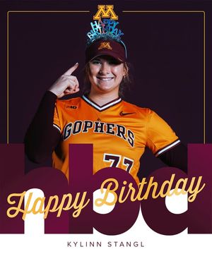 Image post by @GopherSoftball on Facebook