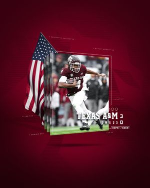 Image post by @AggieFootball on Twitter