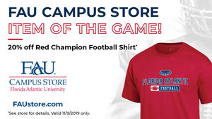 Image post by @FAUAthletics on Facebook