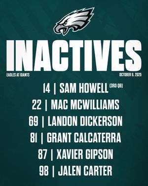 Image post by @Eagles on Twitter