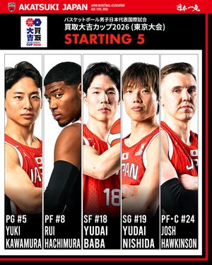 Image post by @japan_basketball on Instagram