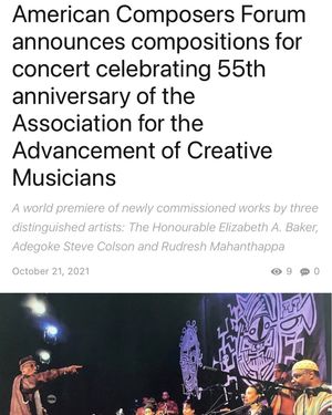 Image post by @americancomposersforum on Instagram