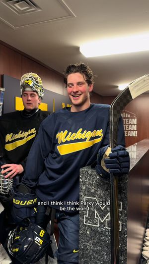 Video post by @umichhockey on TikTok