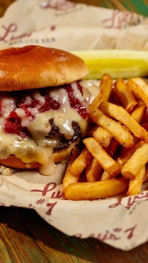 Video post by @lucys7burgerbar on Facebook