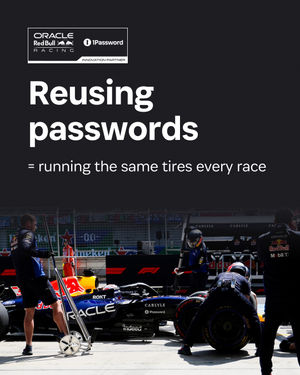 Image post by @1password on Instagram