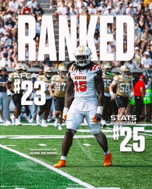 Image post by @mercerfootball on Instagram