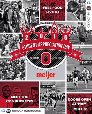 Image post by @ohiostathletics on Instagram
