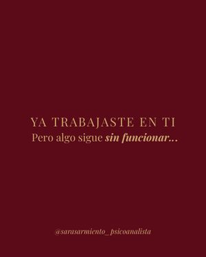 Image post by @sarasarmiento_psicoanalista on Instagram