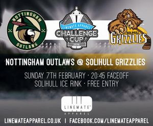 Image post by @nottinghamoutlawsicehockeyclub on Facebook