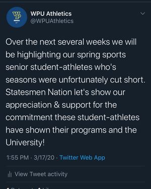 Image post by @wpuathletics on Instagram