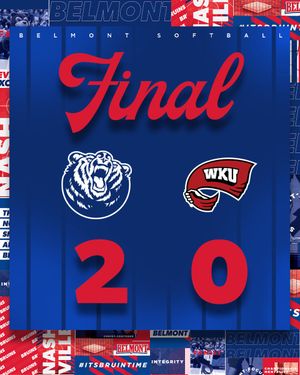 Image post by @BelmontSoftball on Twitter