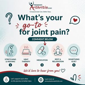 Image post by @PiedmontArthritisClinic on Facebook