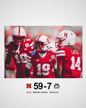 Image post by @huskerfootball on Instagram