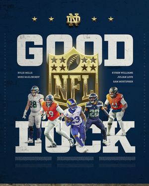 Image post by @ndfootball on Instagram
