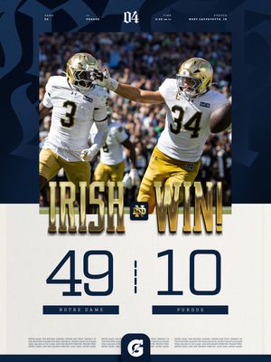 Image post by @ndfootball on Instagram