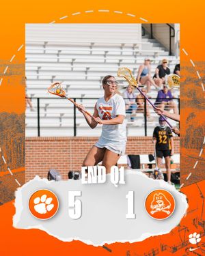Image post by @ClemsonWlax on Twitter
