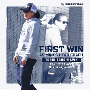 Image post by @MinesSoftball on Twitter