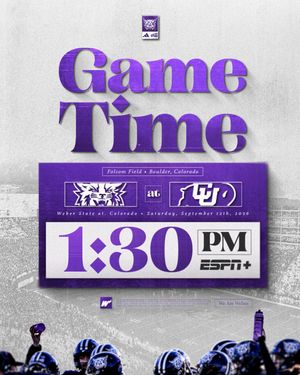 Image post by @weberstatefb on Instagram